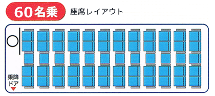 60名乗座席レイアウト